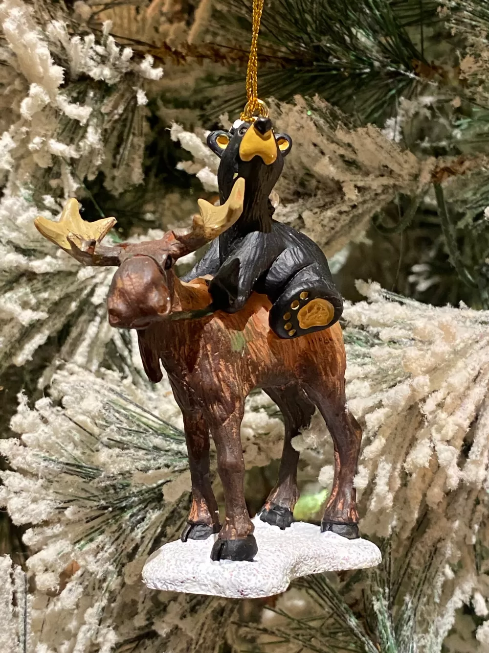 The Spirit of Christmas Banff And Canadiana | Bears>Bear Riding Moose