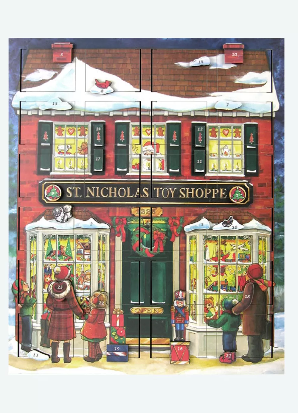 The Spirit of Christmas Advent Calendars>St. Nicholas Musical Advent Toy Shop Calendar